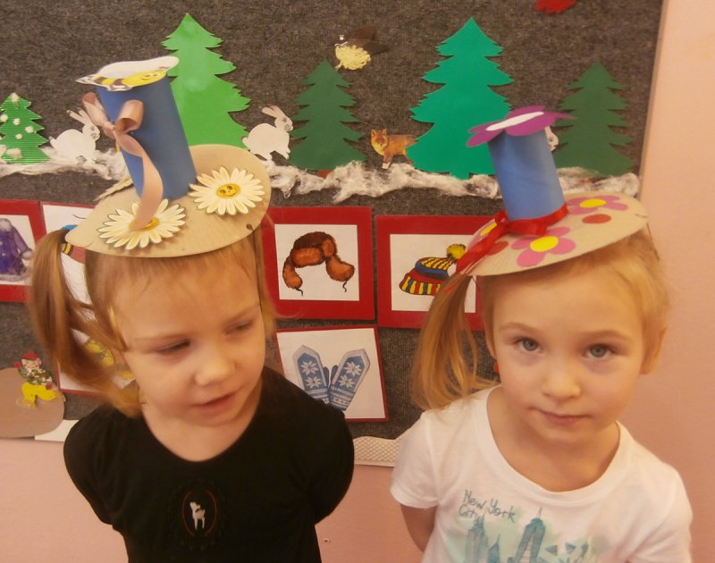 Декоративные шляпки для девочек