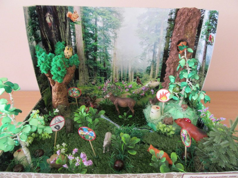 Макет лес для детского сада