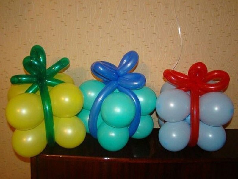 Подарок из шариков