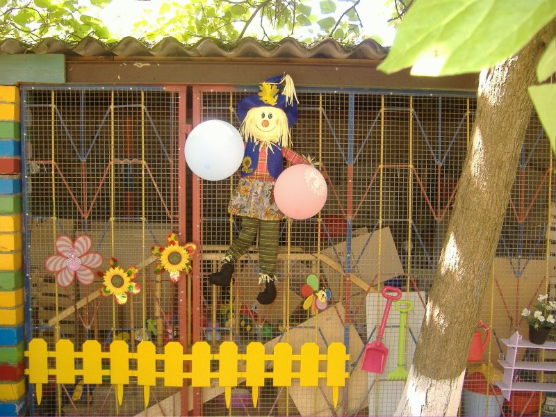 Украшение веранды в детском саду