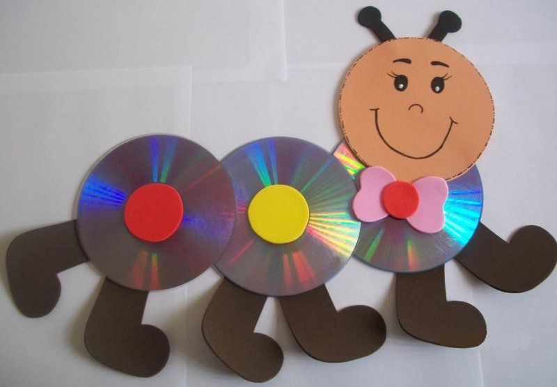 Украшение из дисков для детского сада