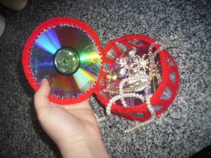 Шкатулки из СД дисков