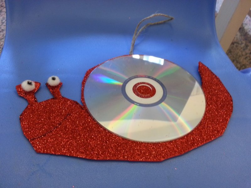 Животные из дисков для детей