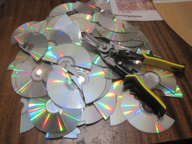 Мандалы из дисков компьютерных