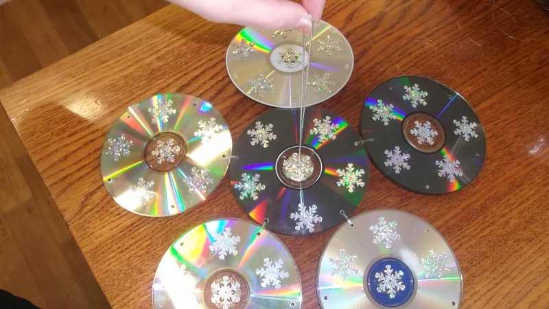 Фоторамка из CD дисков