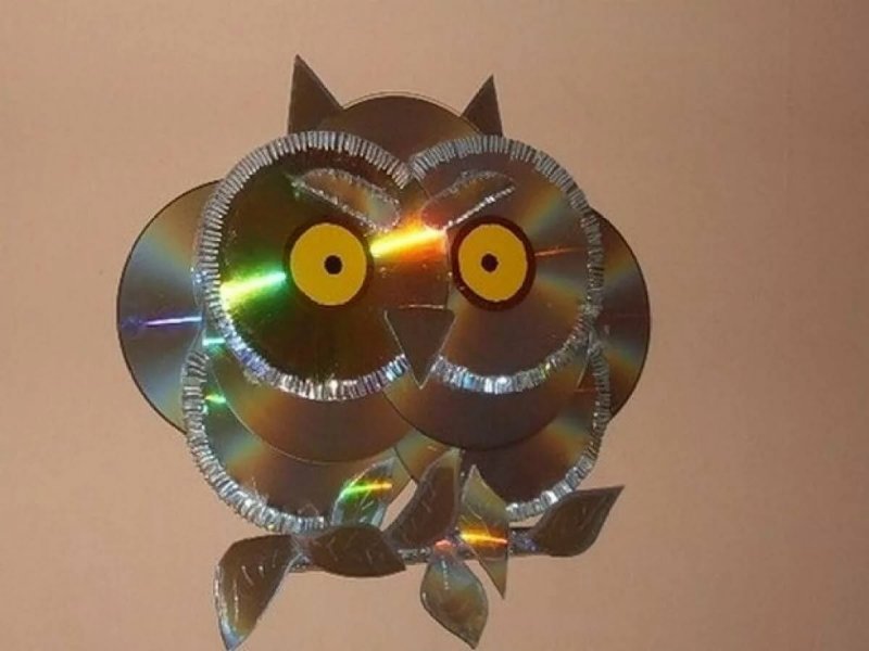 Фоторамка из CD дисков