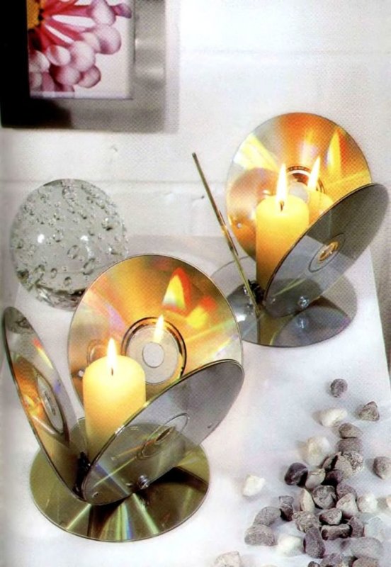 Рыбка из компакт дисков