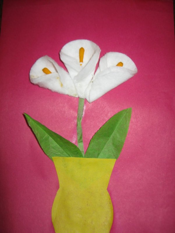 Поделка цветы каллы