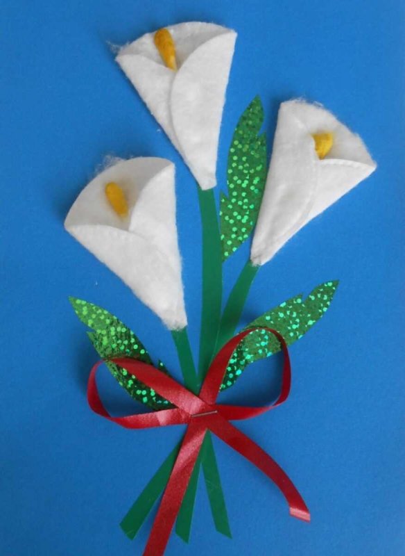 Аппликация первоцветы из бумаги для детей