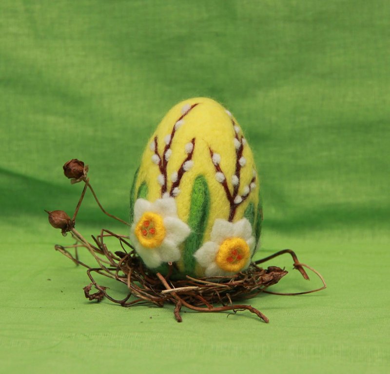 Пасхальное яйцо из Войлока