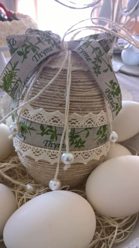 Декор пасхальных яиц из пенопласта