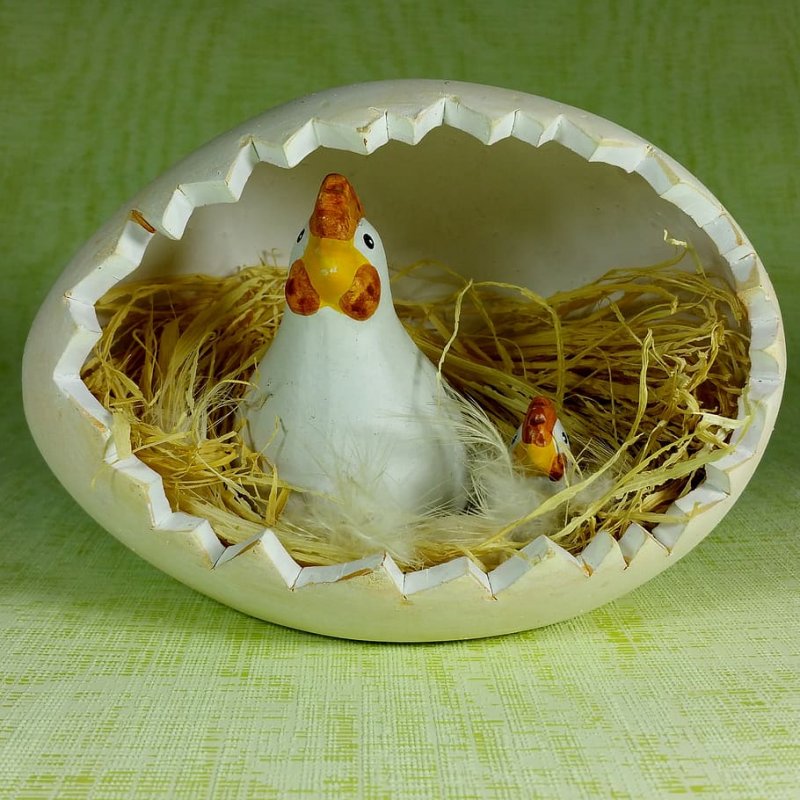 Куриного яйца поделка