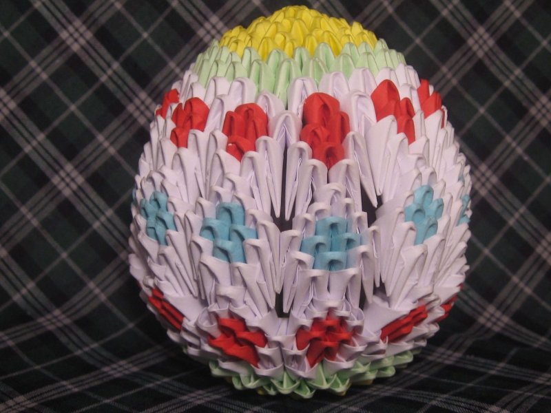 Поделки на тему красная Пасха модульное оригами для детей