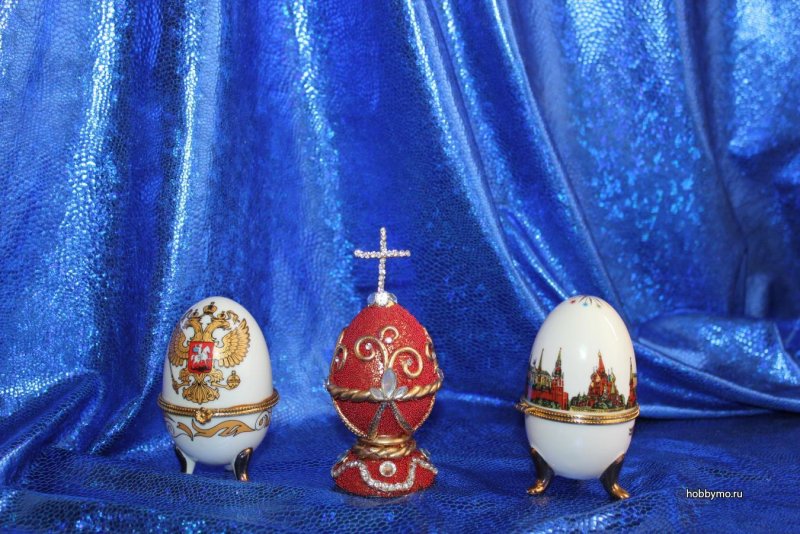 Декор пасхальных яиц в стиле Фаберже