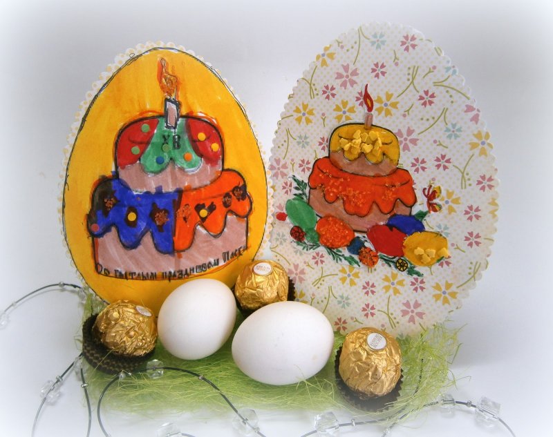 Изготовление пасхального яйца с детьми и взрослыми