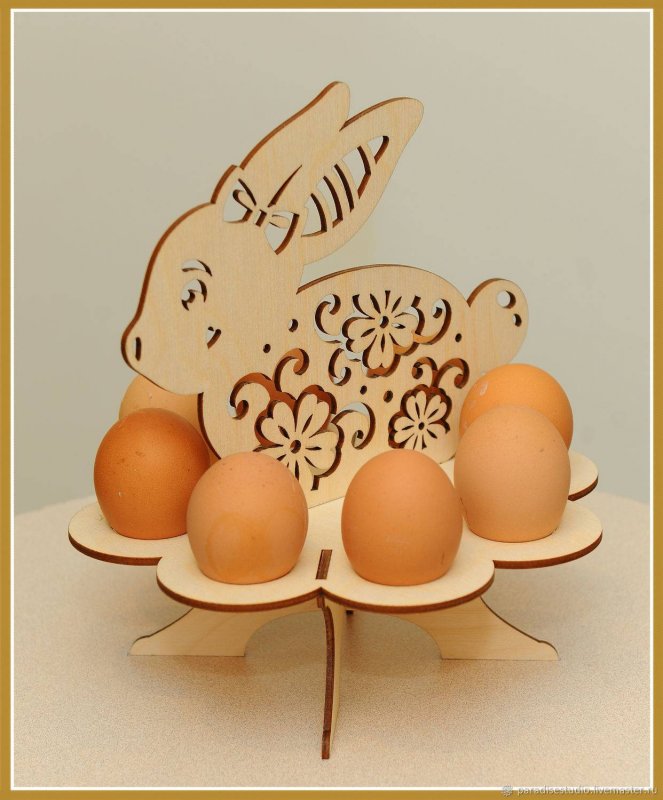 Подставка для яиц из фанеры