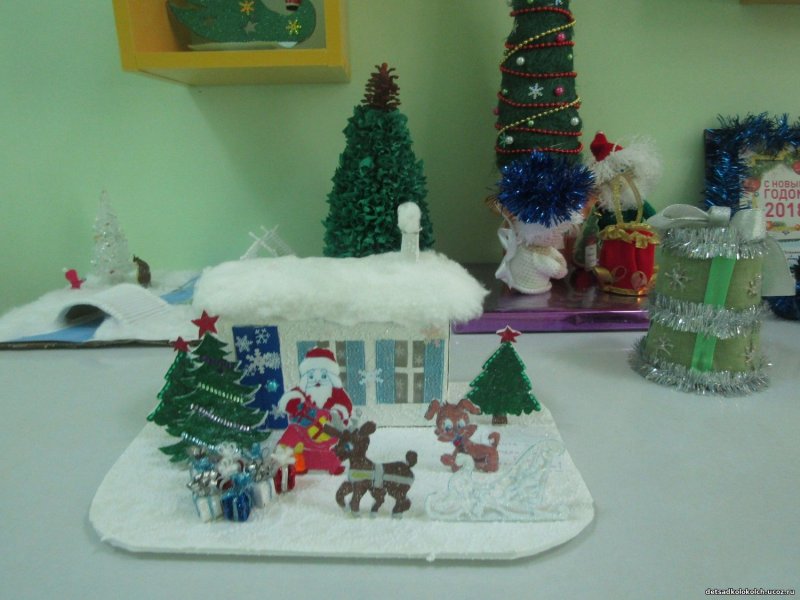 Выставка поделок мастерская Деда Мороза в детском саду