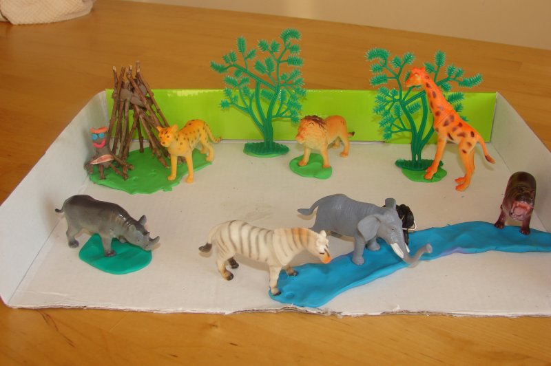 Зоопарк из пластилина для детей