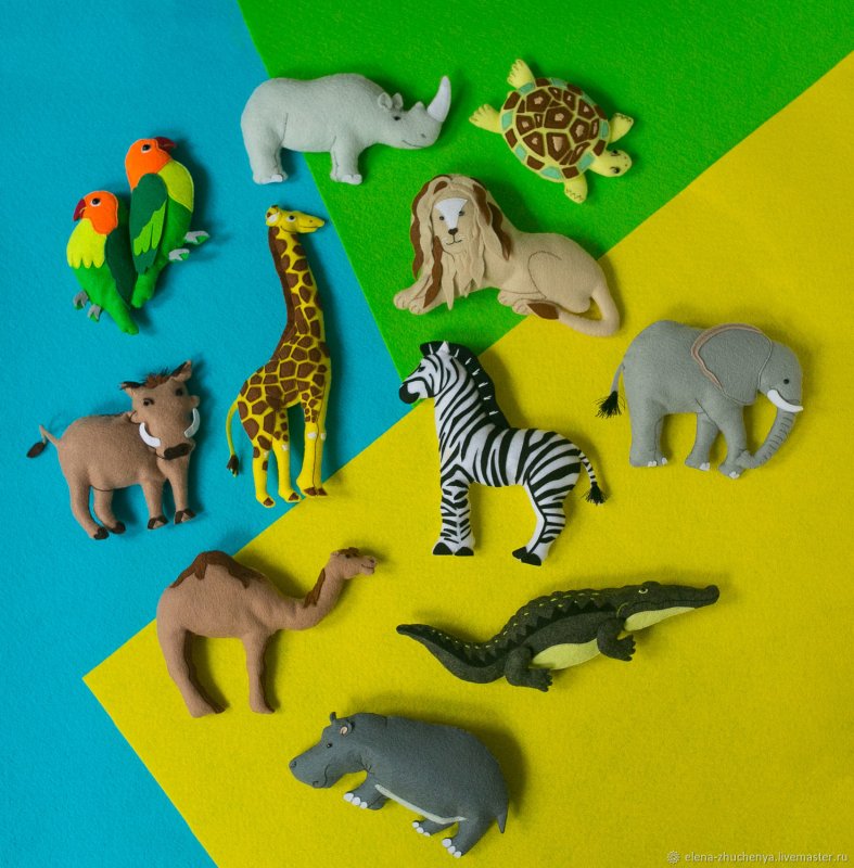 Мягкие игрушки животные Африки