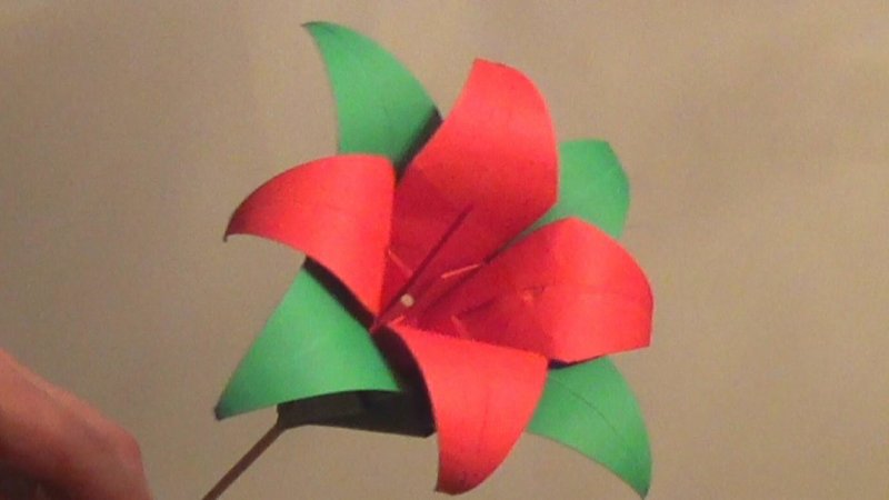 Аленький цветочек поделка оригами
