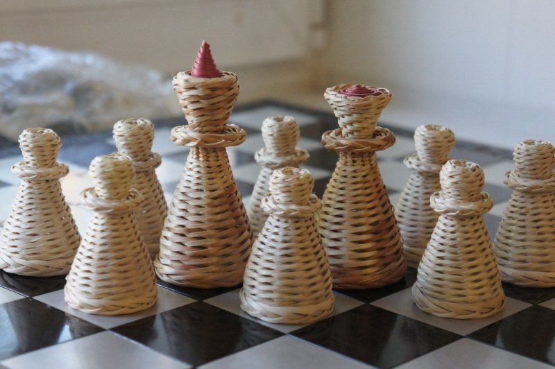 Шахматы фигурки из бумаги