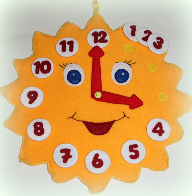 Часы из бумаги для детей
