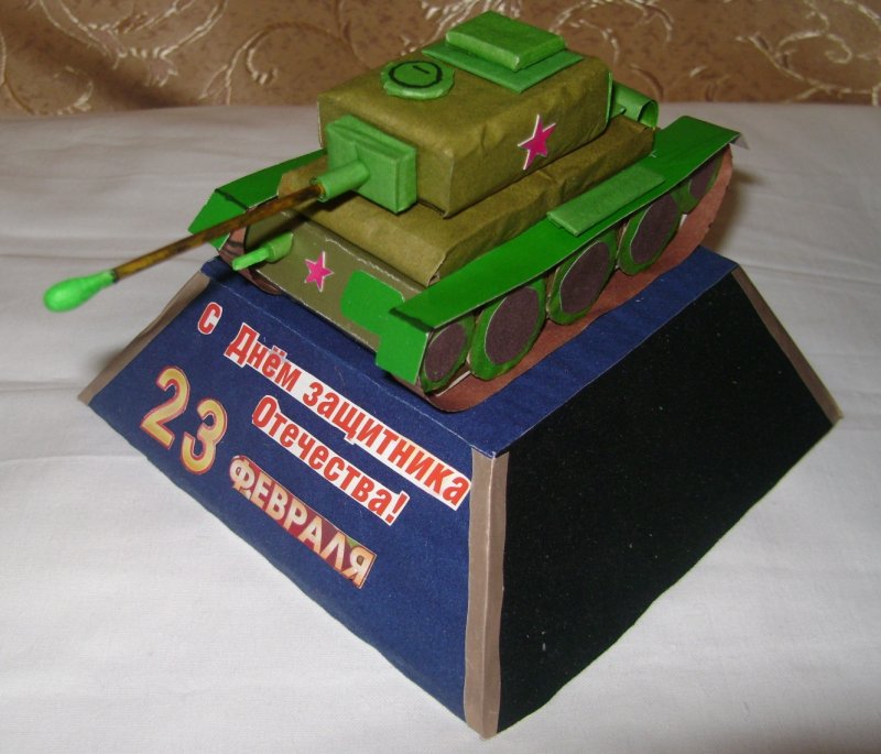Поделка танк к Дню Победы