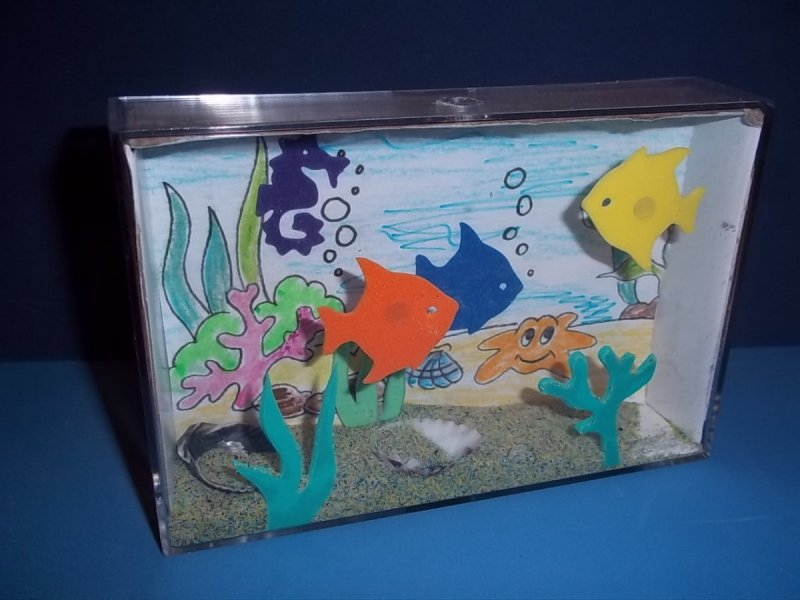Поделка объемный аквариум