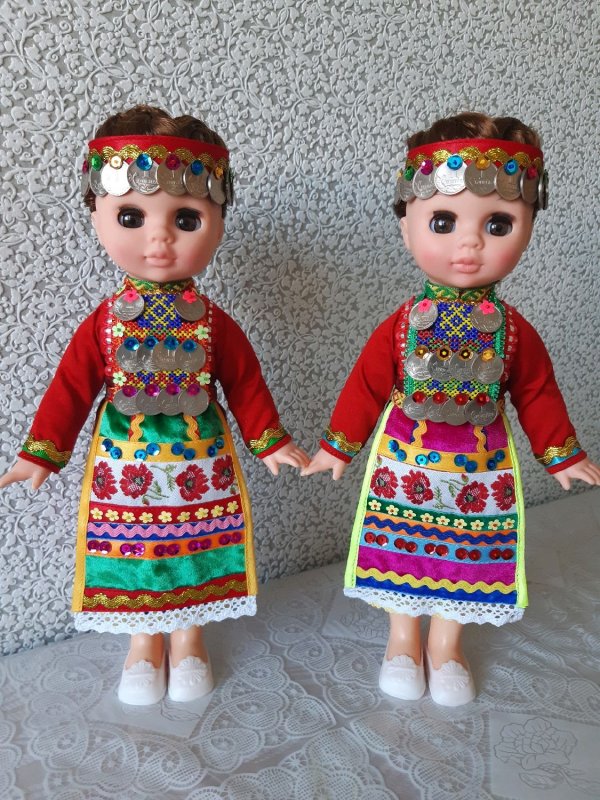 Бумажные куклы в национальных нарядах
