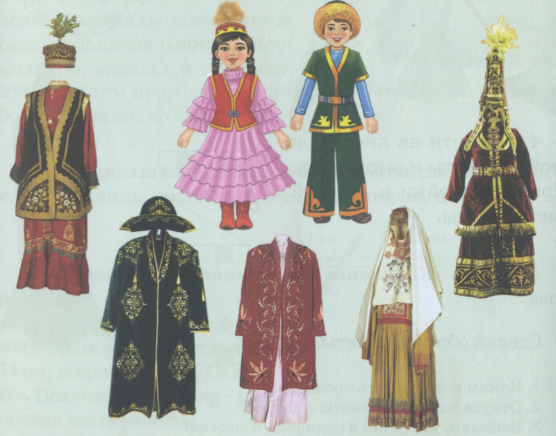Бумажные куклы в национальных костюмах