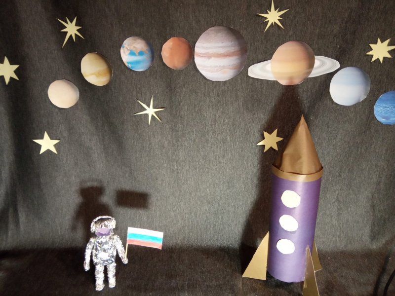 Поделки с детьми ко Дню космонавтики
