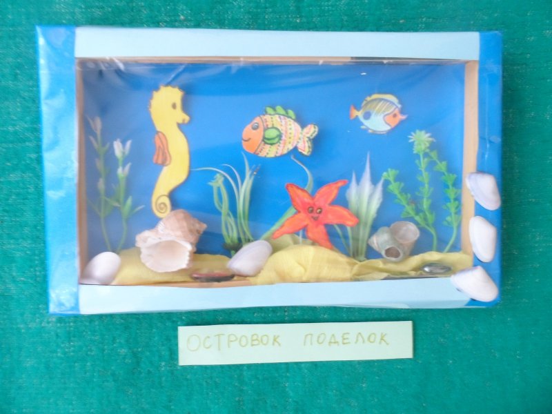 Панно аквариум с рыбками