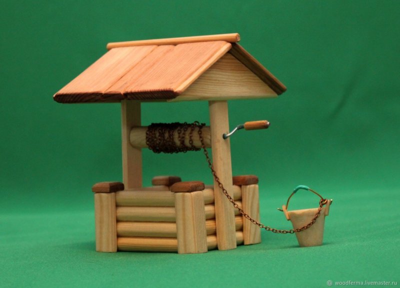 Колодец деревянный игрушка