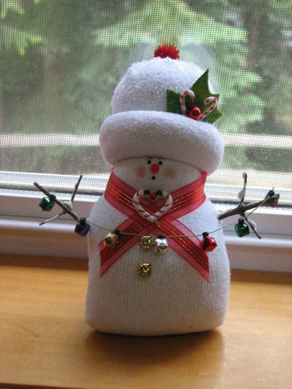 Снеговик своими руками на новый год
