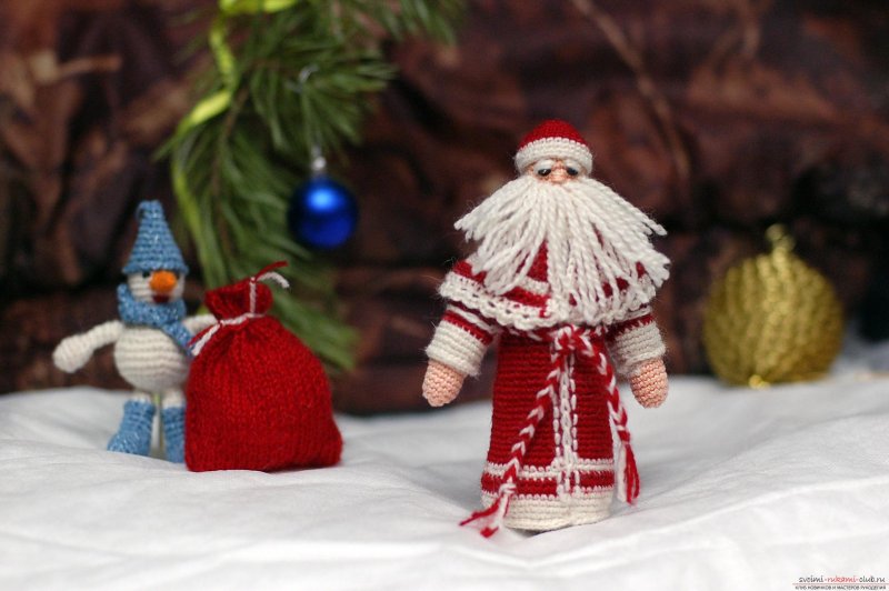 Дед Мороз из подручных материалов