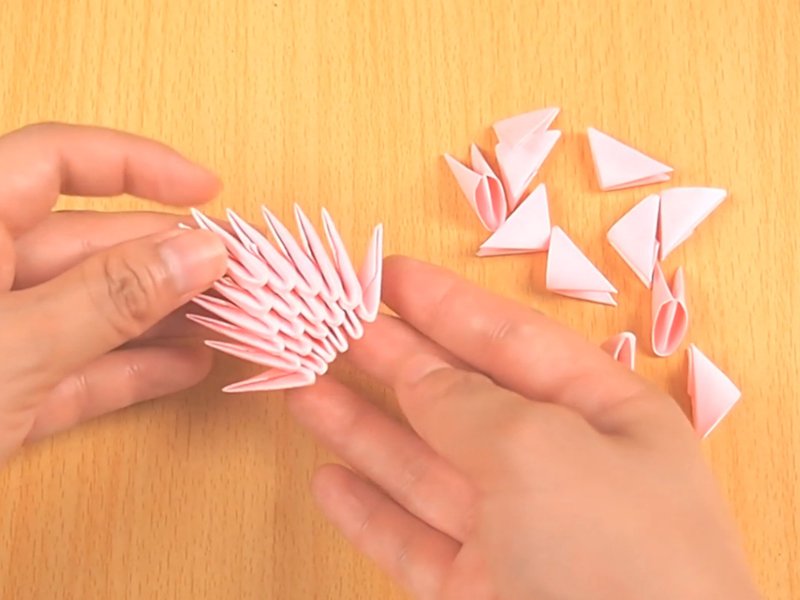 Поделки из треугольников бумаги
