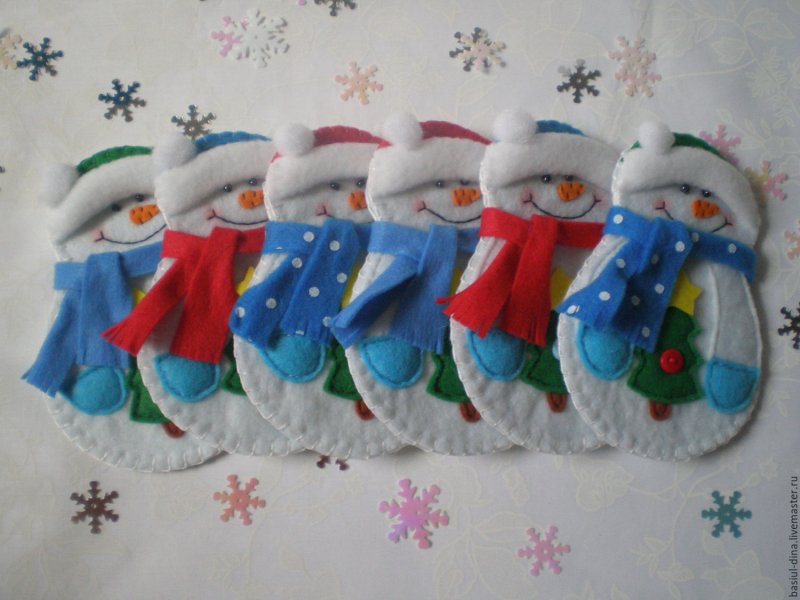 Снеговик из втулки от туалетной бумаги своими руками для детей