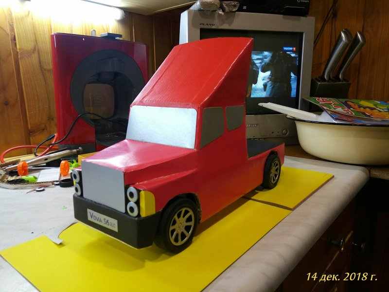 Машинка поделка в детский сад