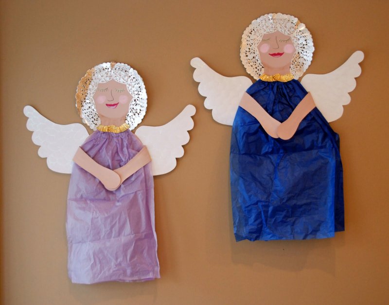 Бумажные ангелочки