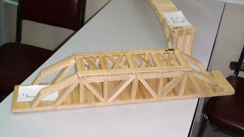 Мост из деревянных палочек