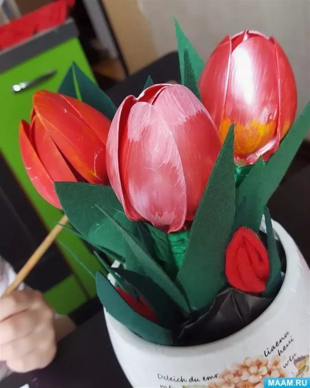 Поделка тюльпан