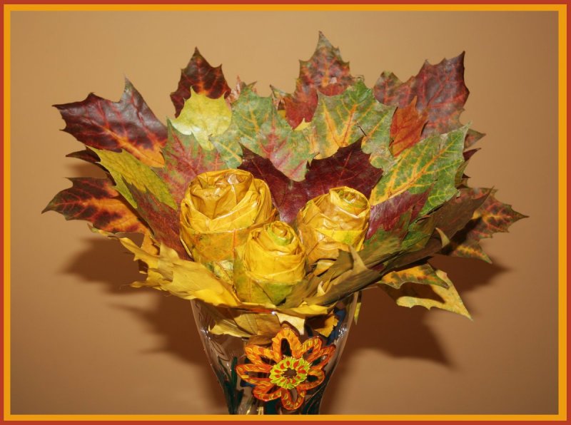 Осенняя композиция в вазе