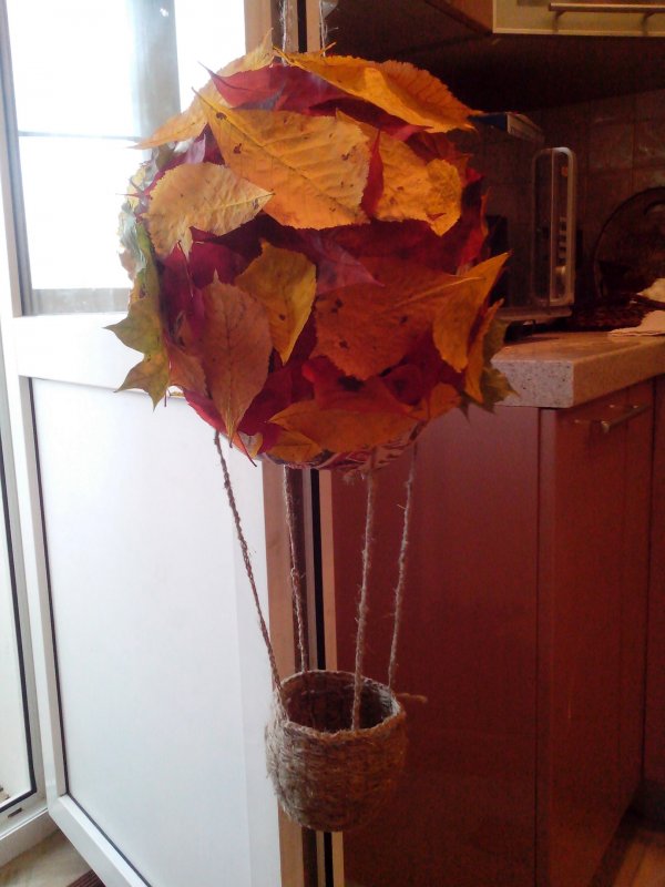 Осенняя ваза поделка