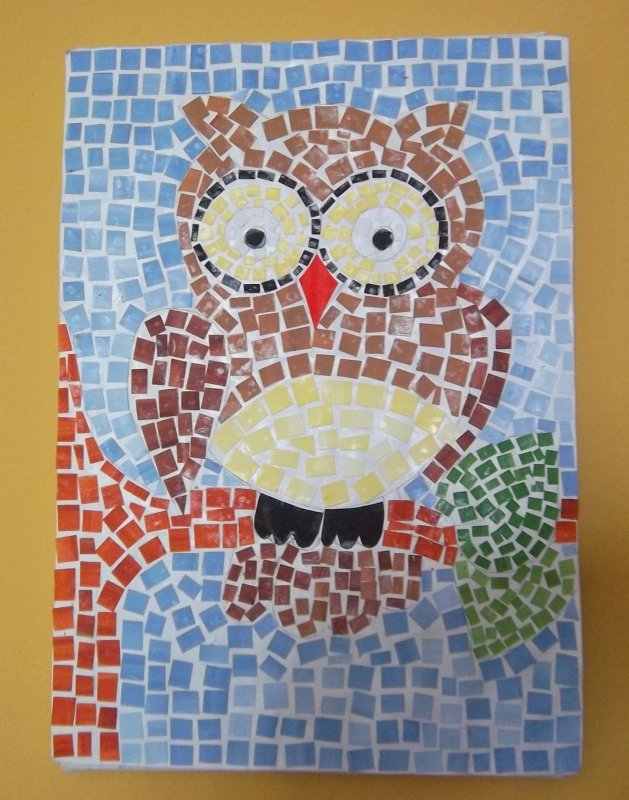 Бумажная мозаика для детей