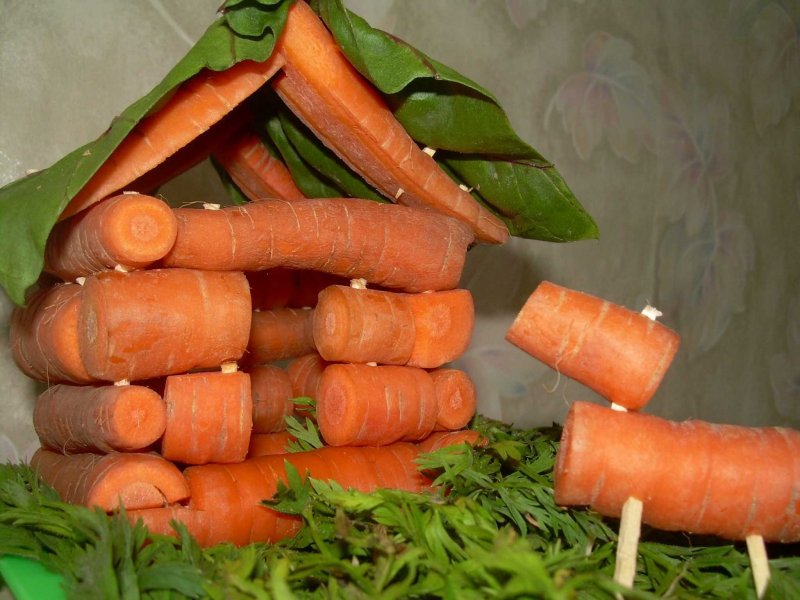 Поделка из морковки в садик