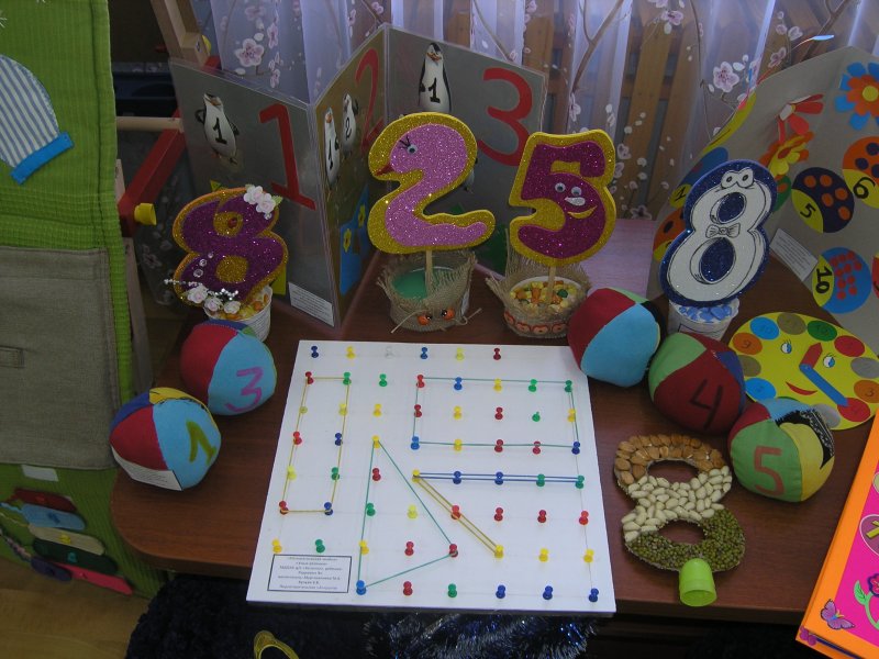 Математическая выставка в детском саду