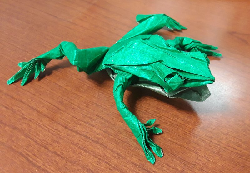 Модульное оригами жаба