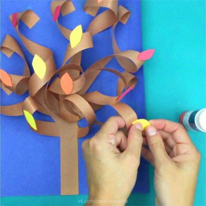 Поделка дерево из бумаги для детей