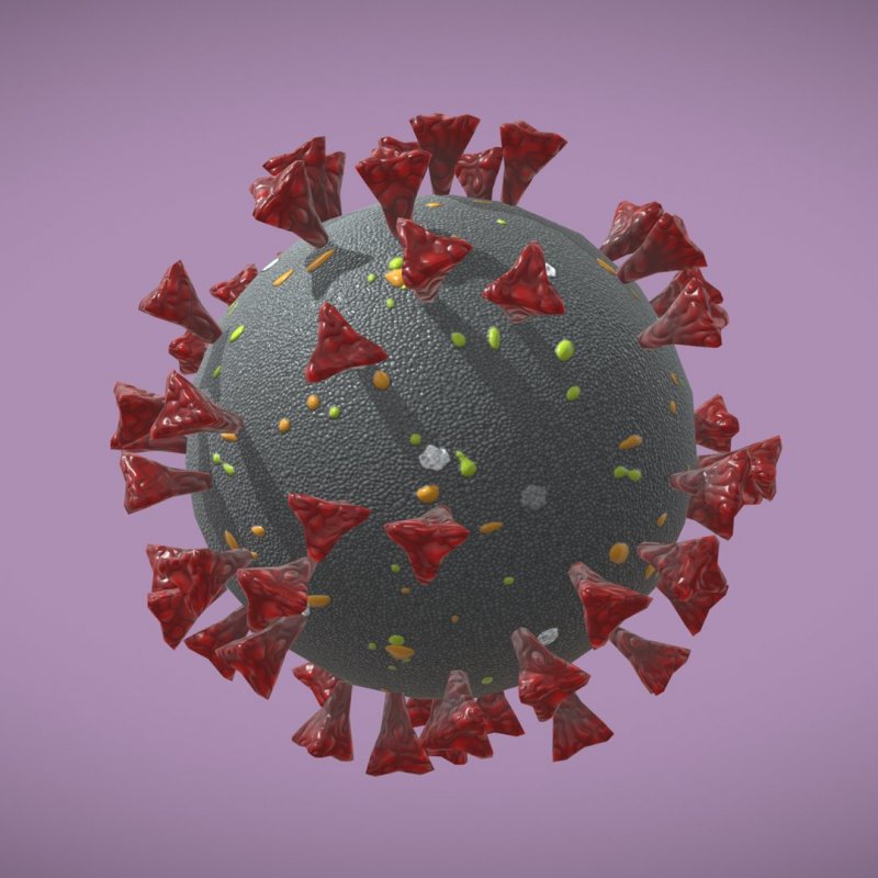 Korona virus 3d model