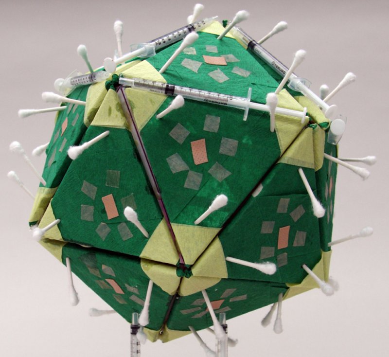 Бумажная модель вируса